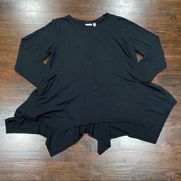 Logo by Lori Goldstein Asymmetrical Tunic top 1X